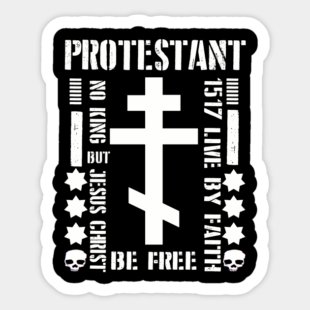 PROTESTANT ORTHODOX CROSS Sticker by REDEEM the RUINS